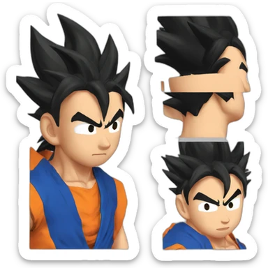 Goku ss bleu sticker