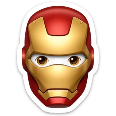 an ironman emoji sticker