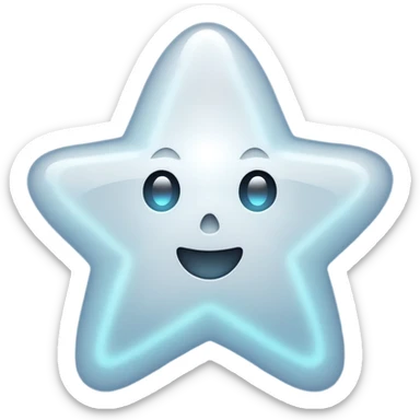 ghost star white sticker