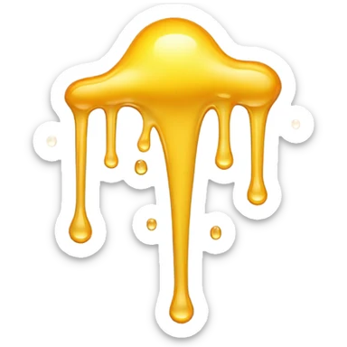 Glue dripping sticker