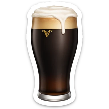 Guiness pint sticker