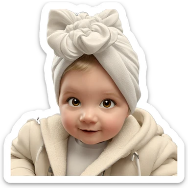 smiling girl looking at viewer sticker