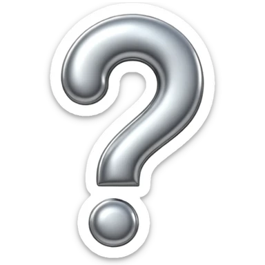 Question mark sticker
