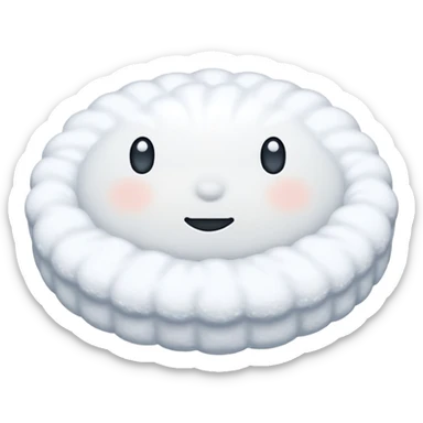 Snow on a floor  sticker