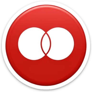 Shape: Solid red circle.

Text: Big white 35 in the middle, bold, slightly tilted. sticker