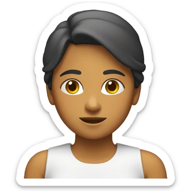 Chica relajada sticker