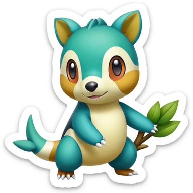 Exotic Tepig-Oshawott-Snivy-hybrid sticker