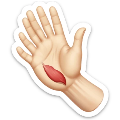 A hand wanking off a large hard cock sticker