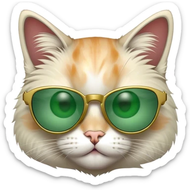 Cat with sunglasses sticker