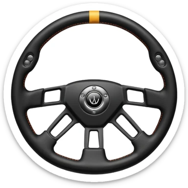 volante de racing sticker