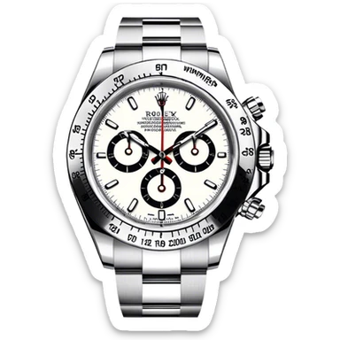 white and black rolex daytona sticker
