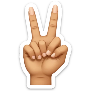 middle finger by side sticker