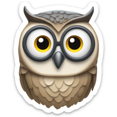 create an emoji for a team that works with AI, connect it to a animal and use its face to represent the team identity. sticker