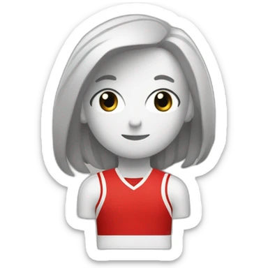 Cúcuta deportivo con camiseta rojo y negra sticker