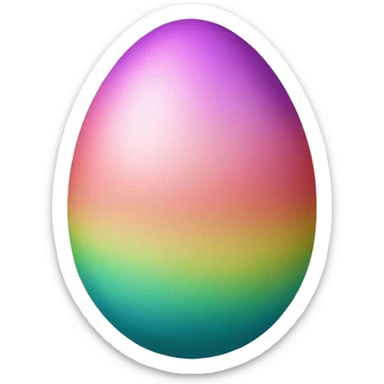 dyed easter egg sticker