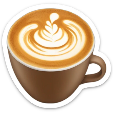 Latte art sticker