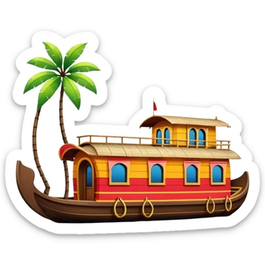 Kerala house boat sticker