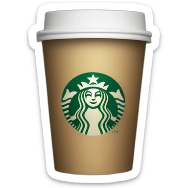 Starbucks cup sticker