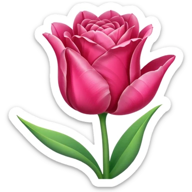 Tulip rose sticker