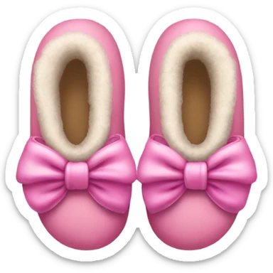 Pink Ugg bow slippers  sticker