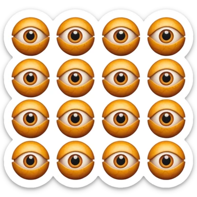 covered in eyeballs\ sticker