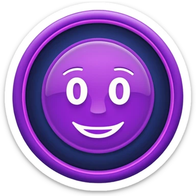 Neon sign 18+ in dark purple and dark blue tones sticker