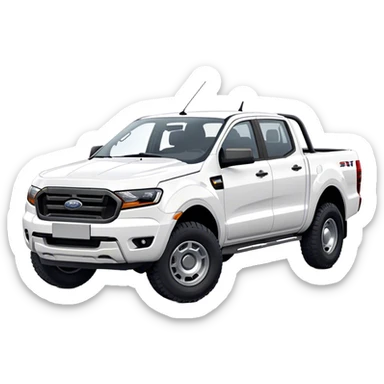 Ford Ranger - Ford (Model Year: 2024) (Iconic colour: White) sticker