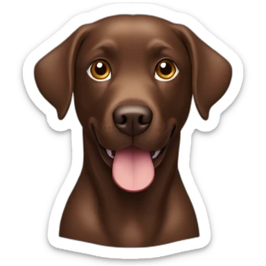 Labrador Retriver chocolate color very playing videogame sticker