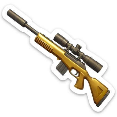 Fortnite gold scar sticker