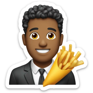 Nick Eh 30 with French fries with Waves sticker