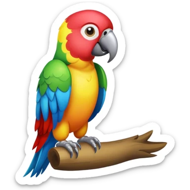 Попугай sticker