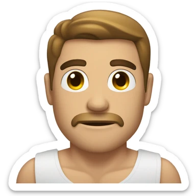 hombre musculoso con abdominales  sticker