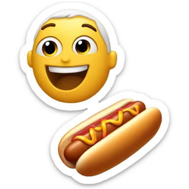 Eating hot dog in sauna sticker