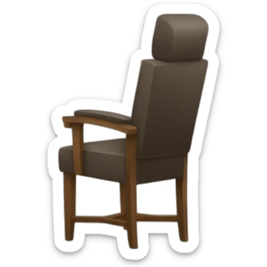 Personne assise sur une chaise qui se casse sticker