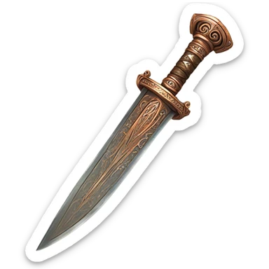 Magic Copper sword sticker