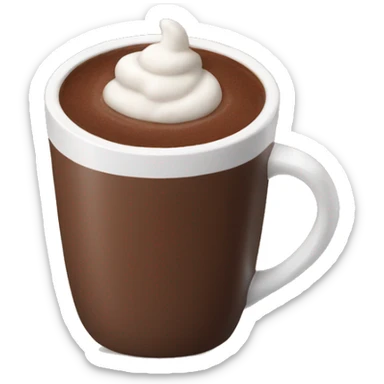 hot chocolate  in a mug sticker