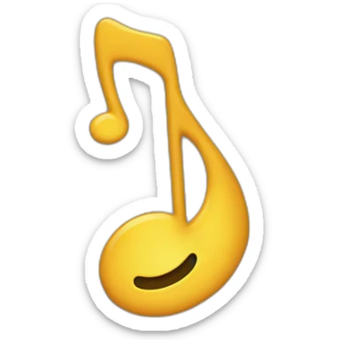 Music notes with an attitude sticker