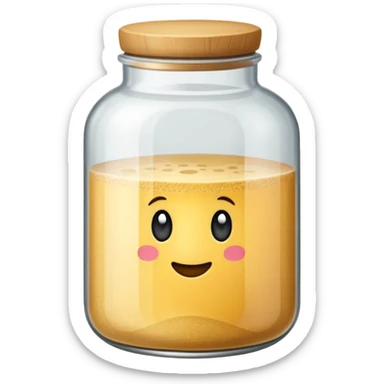 Poudre de farine dans un bocal  sticker