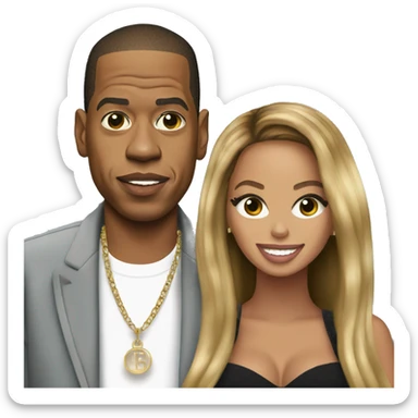 beyoncé and jay z sticker