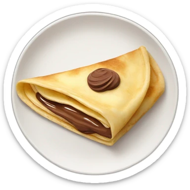 real crepe nutella sticker