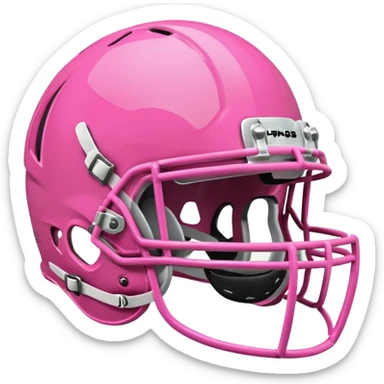 Pink football helmet sticker