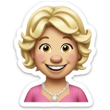 Very happy Miss piggy sticker