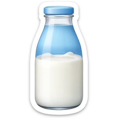 baby Milk bottle blue sticker