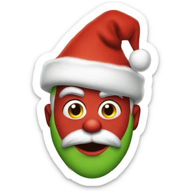 Santa grinch sticker