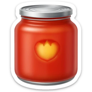 Glass cannned tomato  sticker