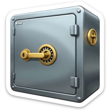 locked bank vault sticker