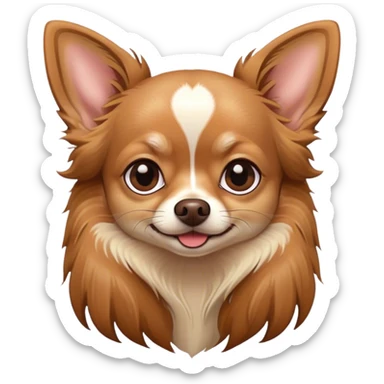 Longhair chihuahua sticker