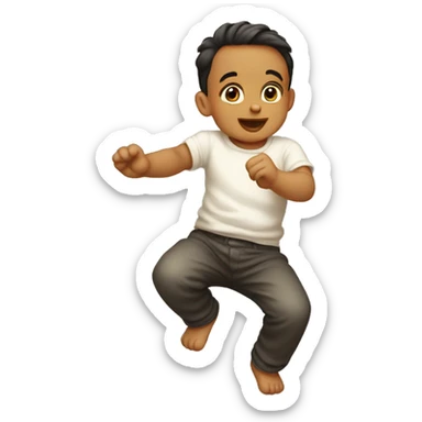 bouncing baby boy (low chromo count) sticker