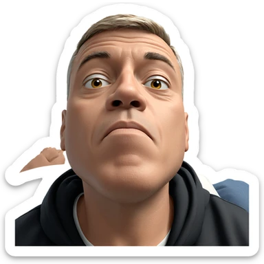 solo boy indoor portrait shirt sticker