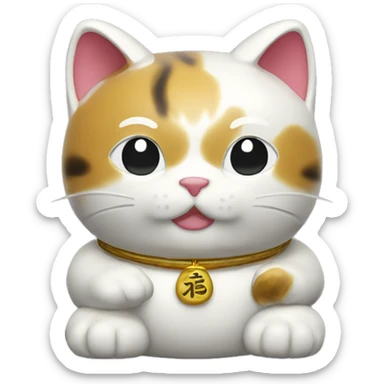 Maneki neko sticker